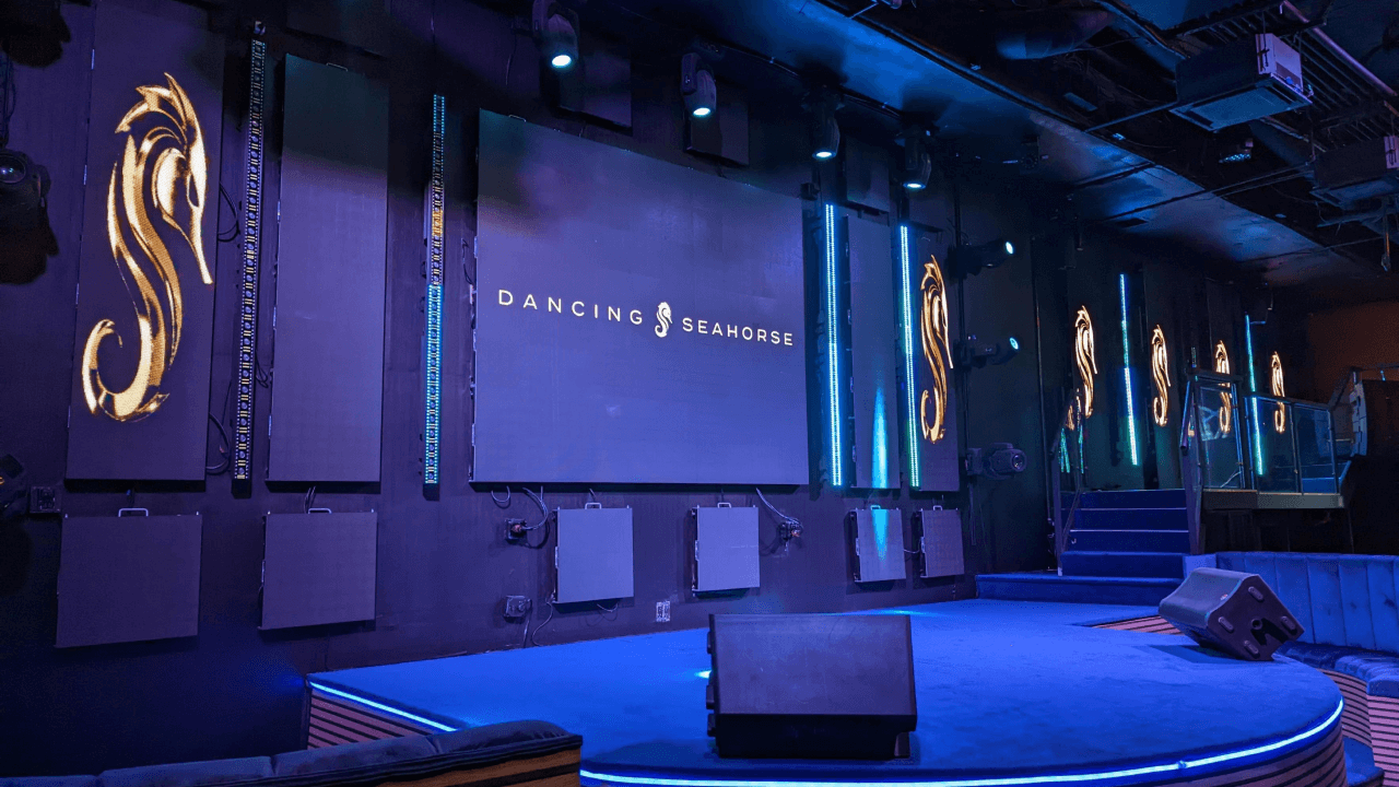 Event activation branding at the Dancing Seahorse Club