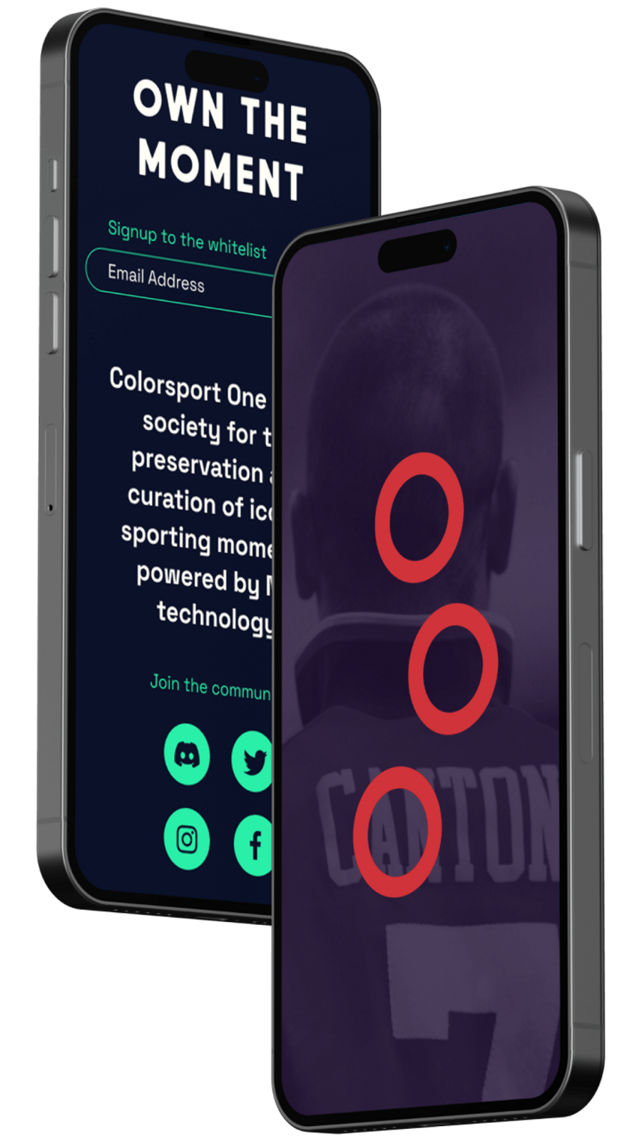 Colorsport mobile website design with new branding