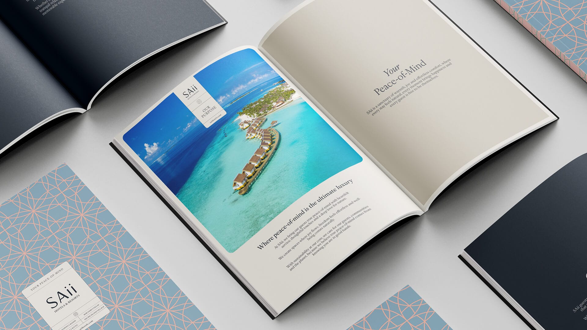 SAii brochure page layotut designs