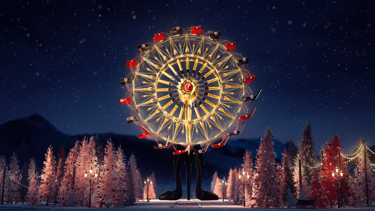 Animation of Fun Fair Big Wheel