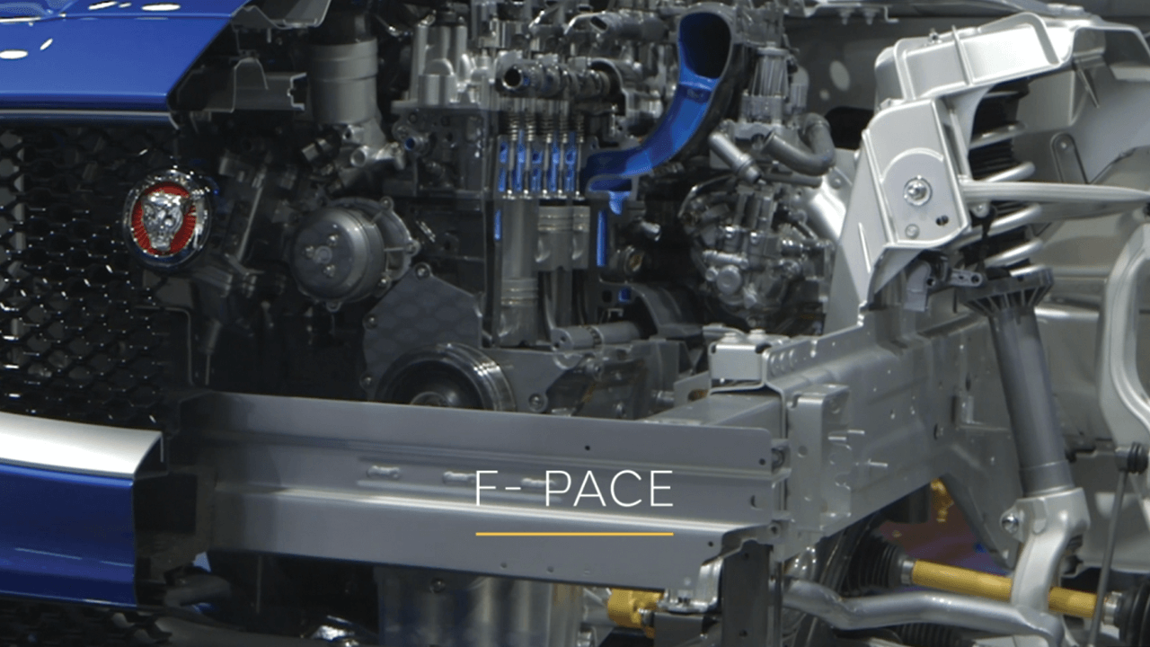 F Pace Activation to see-through engine