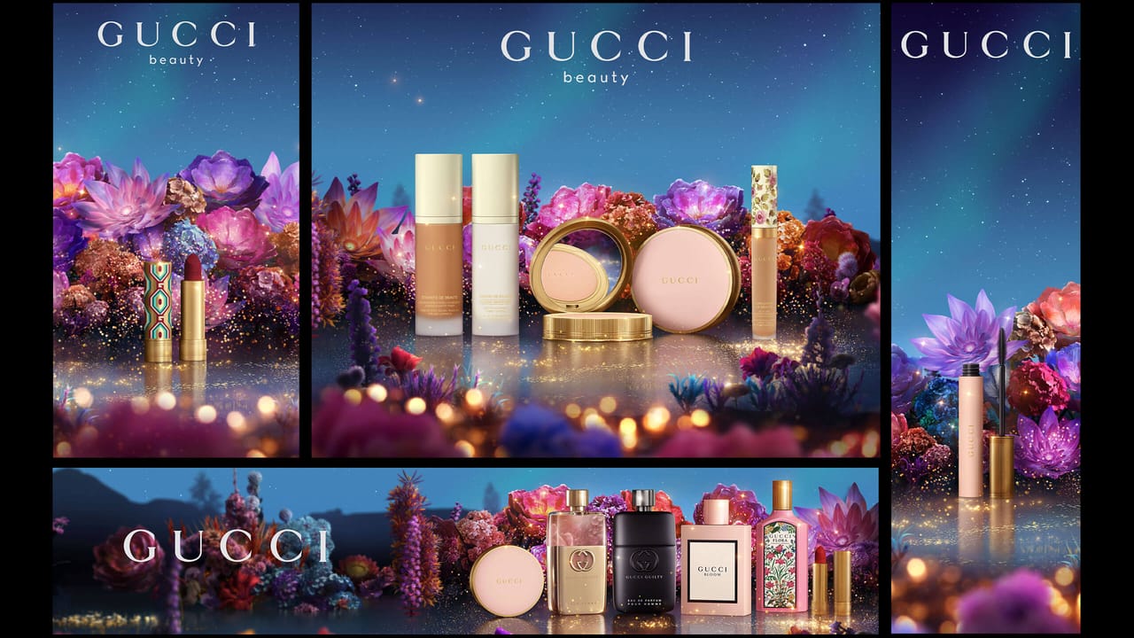 A selection of the various formats required for the Gucci Campaign