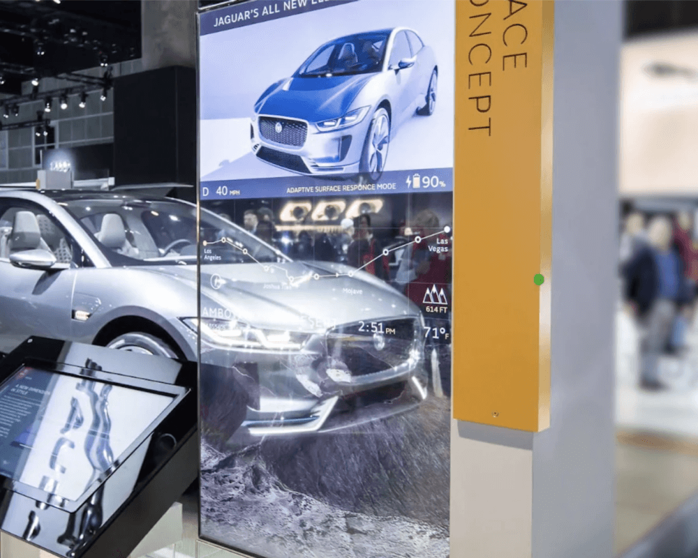 JLR event activation showcasing connected vehicles