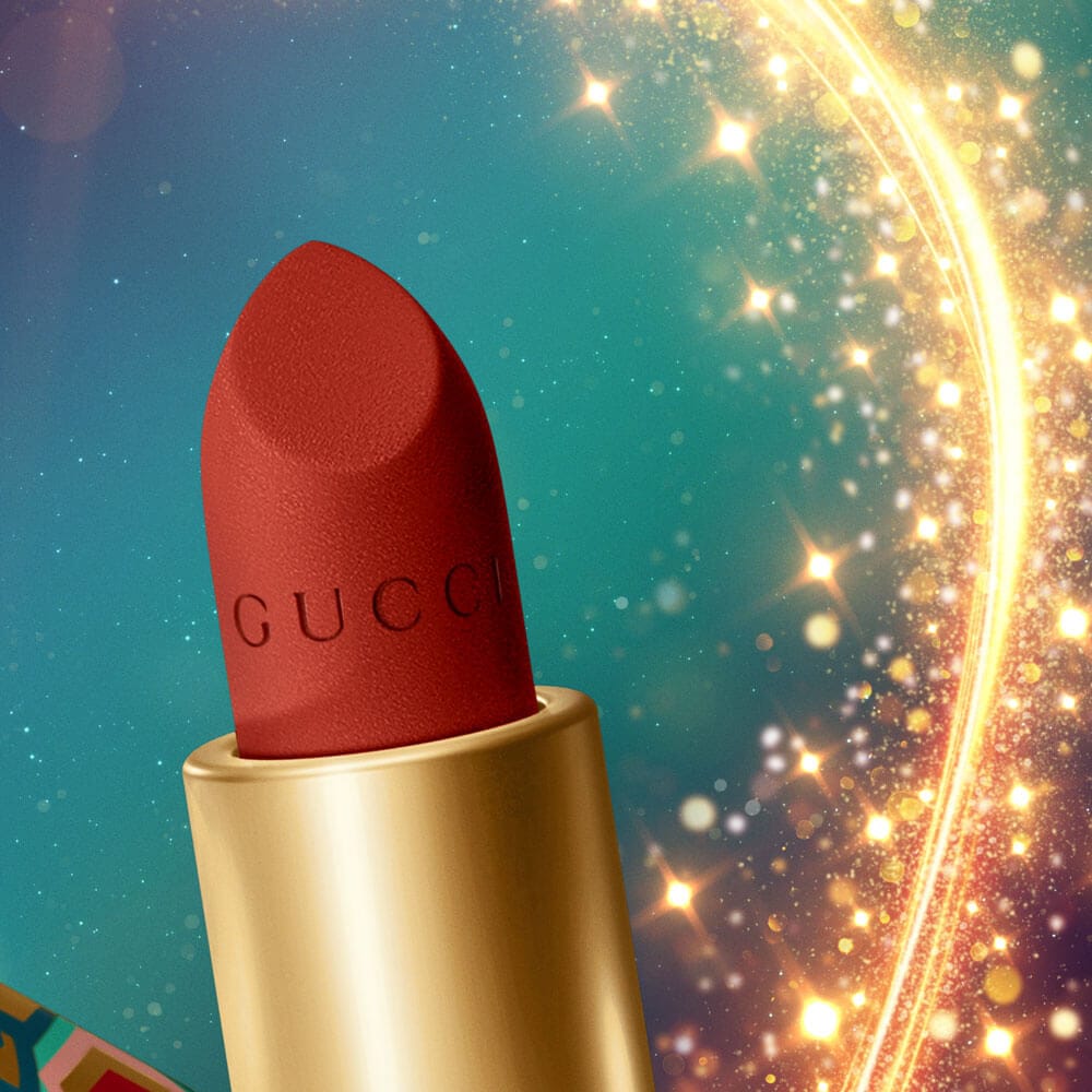 Gucci lipstick close up detail