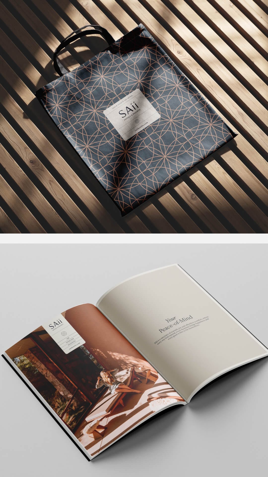 SAii Tote and Brochure designs