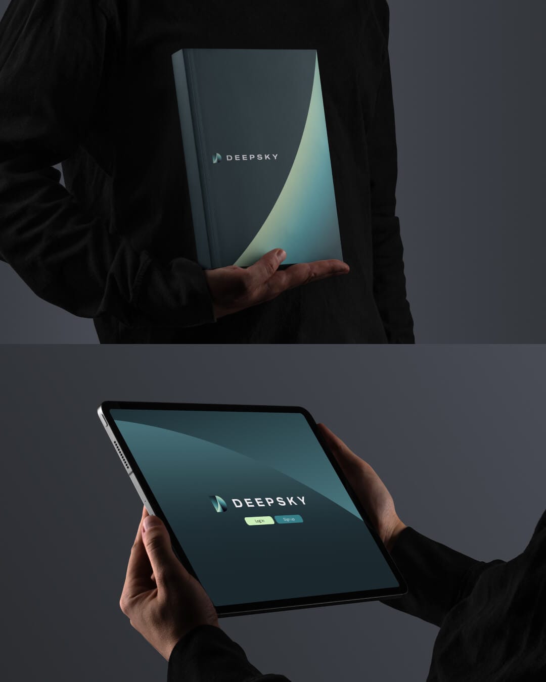 DeepSky Identity on mockups